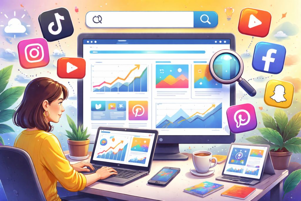 Social media search engine